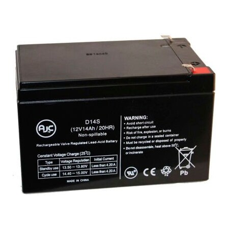 Battery Clerk AJC Panasonic 12V 14Ah 12V 14Ah Sealed Lead Acid Battery AJC-D14S-C-0-156252